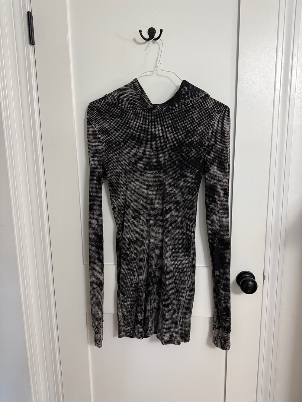 Cotton Citizen Black & Gray Hooded Long Sleeve Tee